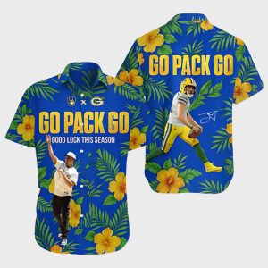 Brewers x Packers Go Pack Go Good Luck This Season 2025 Hawaiian Shirt 1