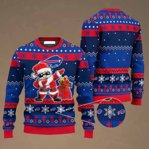 Bills Santa’s Touchdown Celebration Ugly Christmas Sweater