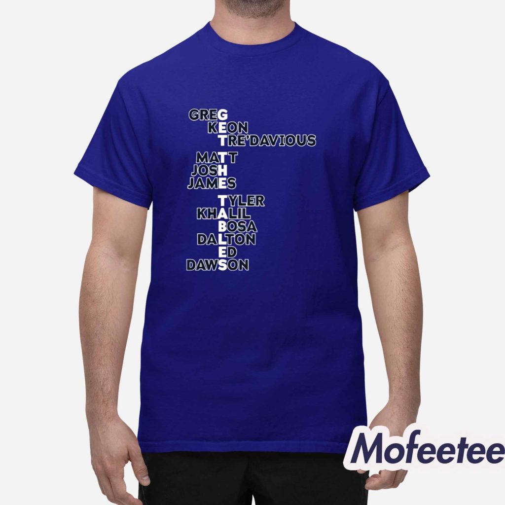 Buffalo Get The Tables Names Shirt 1