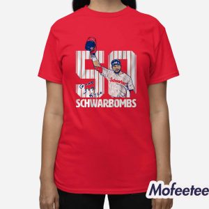 Kyle Schwarber 50 Schwarbombs Shirt 3
