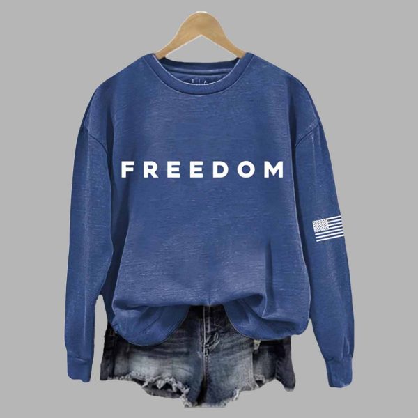 Charlie Kirk Freedom Casual Printed Sweatshirt