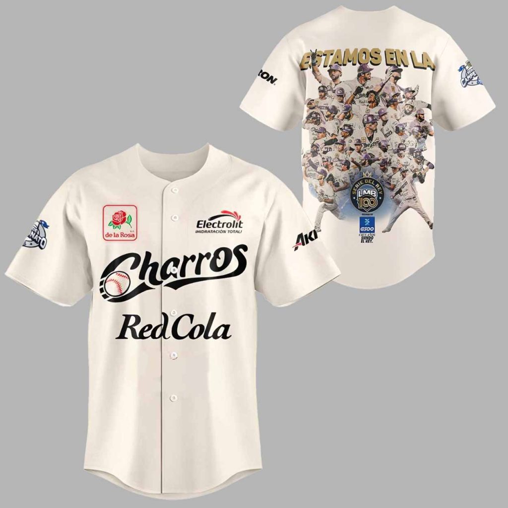Charros De Jalisco Estamos En La Serie Del Rey Baseball Jersey Charros De Jalisco Estamos En La Serie Del Rey Baseball Jersey