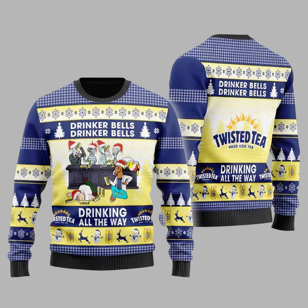 Drinker Bells Twisted Tea Ugly Christmas Sweater Drinker Bells Twisted Tea Ugly Christmas Sweater