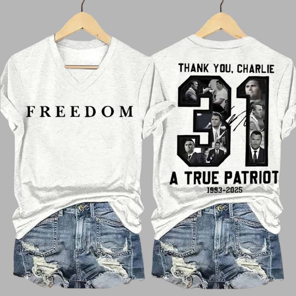 Freedom Thank You Charlie Kirk A True Patriot 1993 2025 Shirt 1