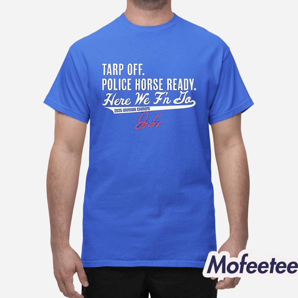 George Springer Tarp Off Police Horse Ready Shirt 1