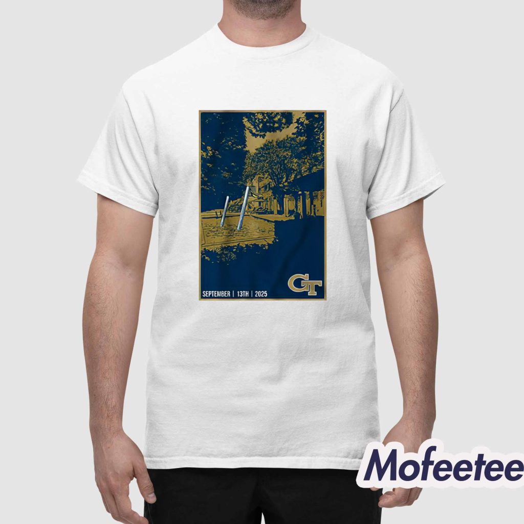 Georgia Tech Yellow Jackets The Goalposts Have Left The Building September 13TH 2025 Shirt 1