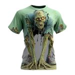Halloween Men's Optical Illusion Zombies Shirt