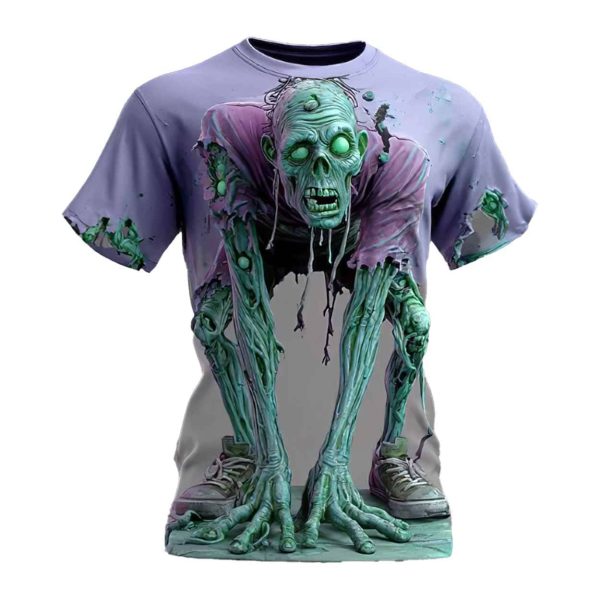 Halloween Men’s Optical Illusion Zombies Shirt