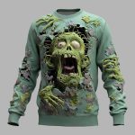 Halloween Men's Zombies Punk Party Crew Sweatshirt