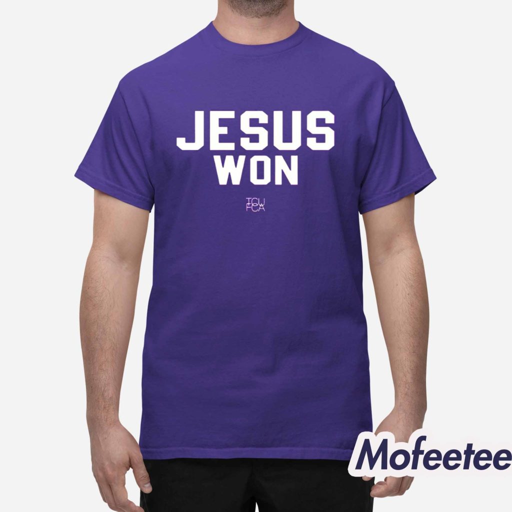 Horned Frogs Jesus Won 2025 Shirt 1