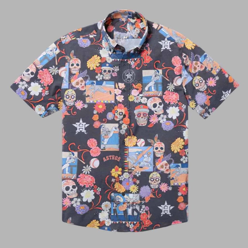 Houston Astros Hecho Para Esto Dia De Los Hawaiian Shirt 1