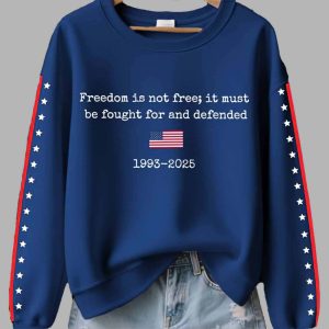 Women’s Freedom Is Not Free It Must Be Fought For And Defended 1993 2025 Print Sweatshirt 1 Women's Freedom Is Not Free It Must Be Fought For And Defended 1993 2025 Print Sweatshirt 2