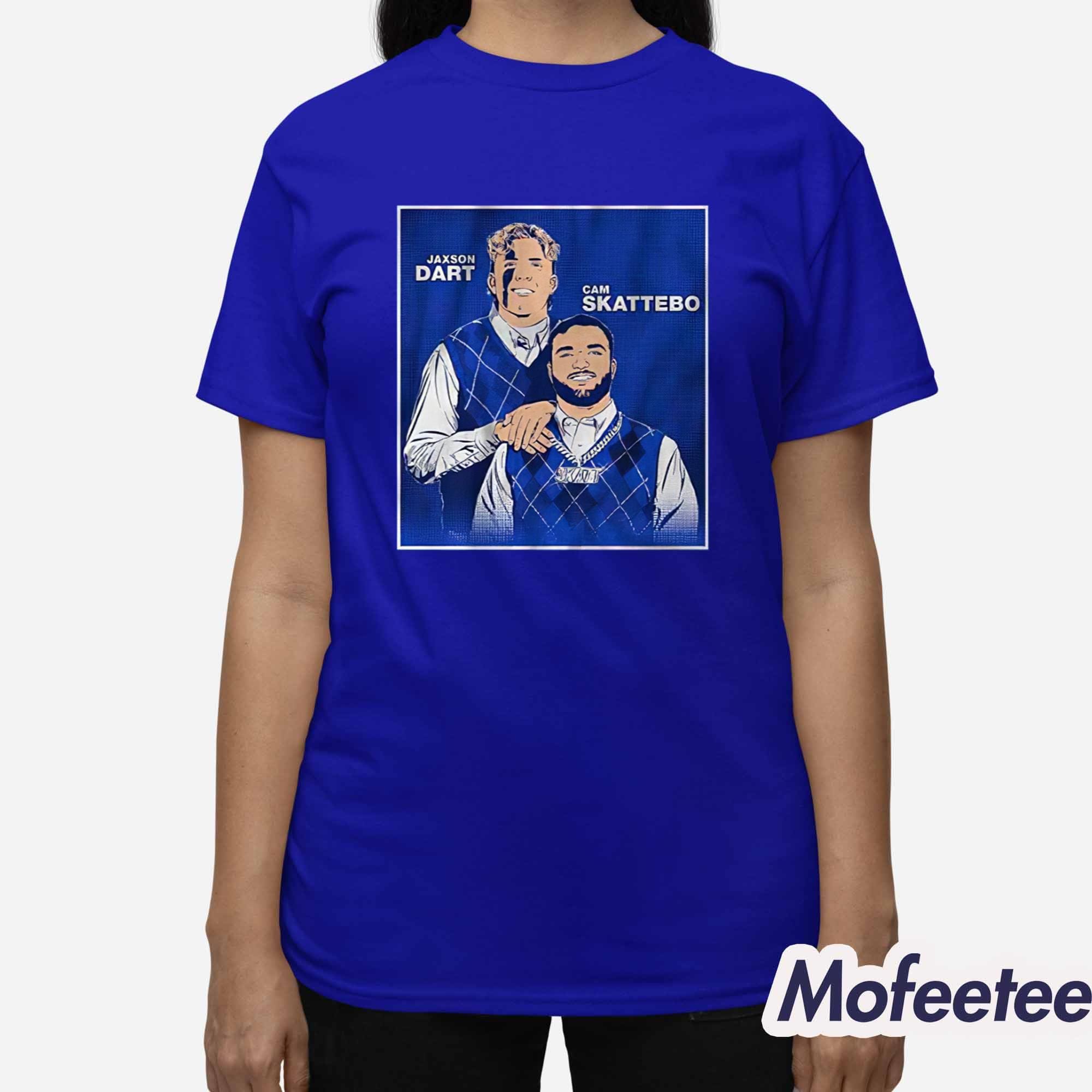 Jaxson Dart And Cam Skattebo Family Portrait Shirt Jaxson Dart And Cam Skattebo Family Portrait Shirt