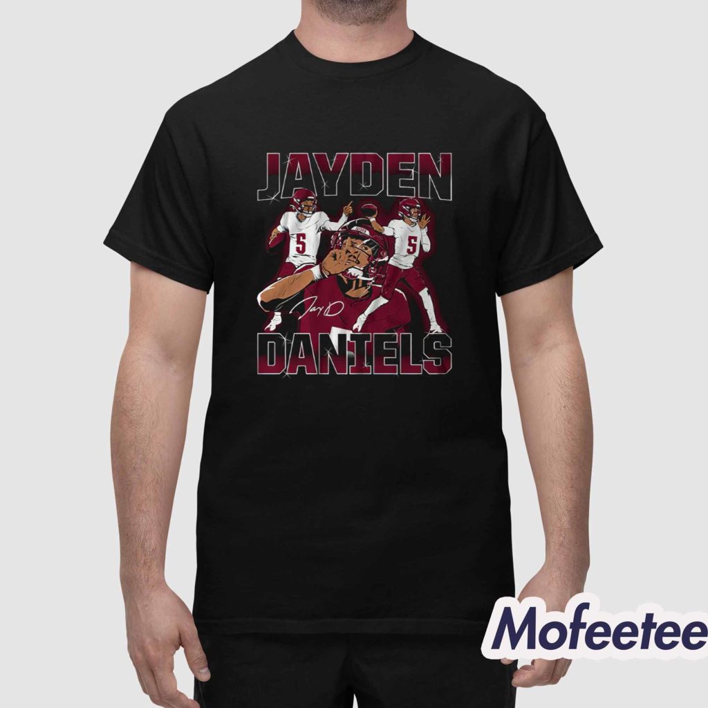 Jayden Daniels Masterpiece Shirt 1 Jayden Daniels Masterpiece Shirt 1