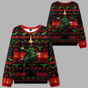 Starship Universe Black Ugly Christmas Sweater