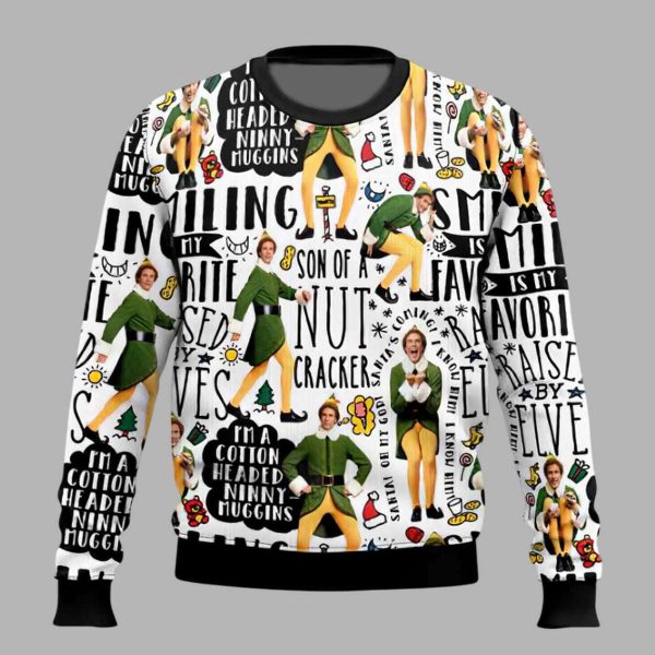 Men’s Fun Christmas SMILING Ugly Christmas Sweater