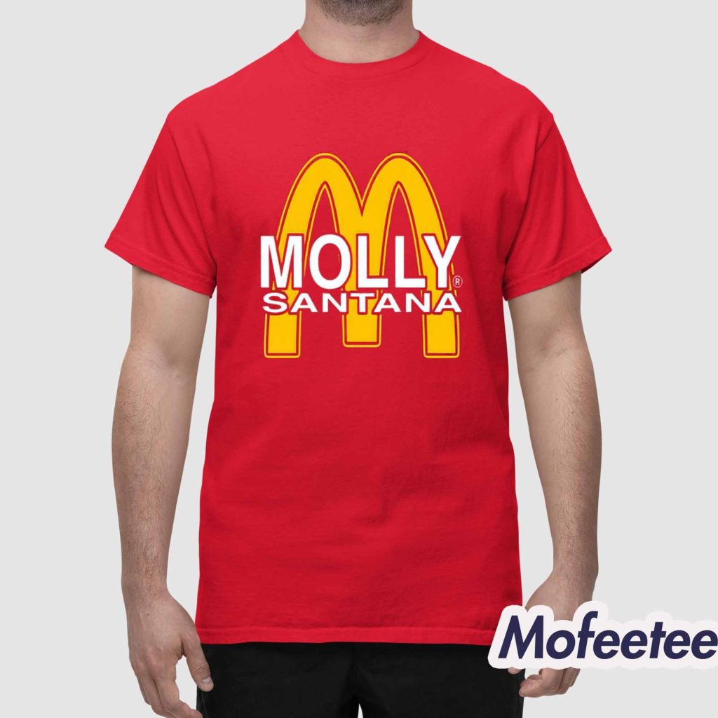 Molly Santana V2 Yellow On Red Shirt 1