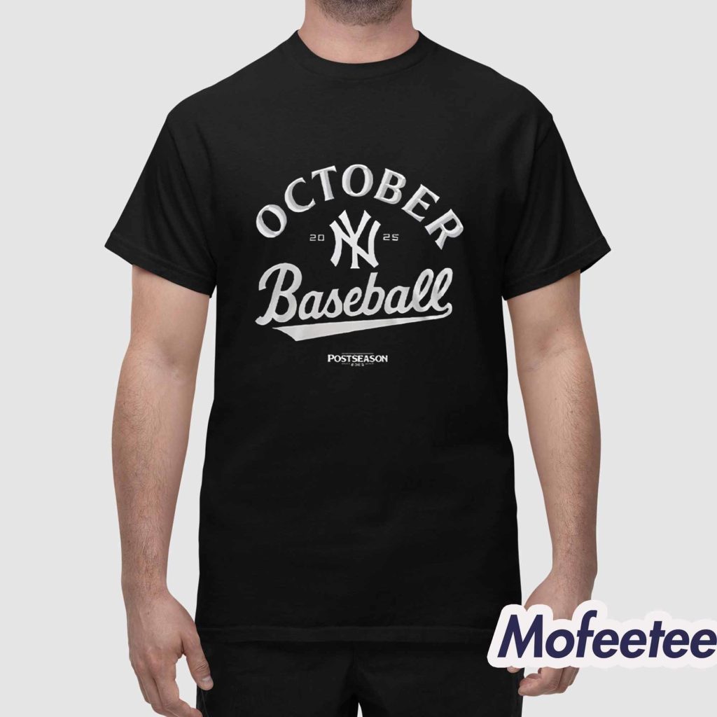 NY Yankees October Baseball Old Patch Post Season 2025 Shirt 1 NY Yankees October Baseball Old Patch Post Season 2025 Shirt 1