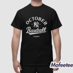 NY Yankees October Baseball Old Patch Post Season 2025 Shirt