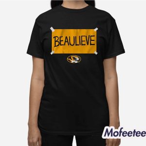 Missouri Football Beau Pribula Believe Shirt 3