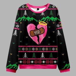 Jesus Heals Broken Hearts Ugly Christmas Sweater 2