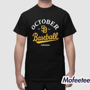 Padres October Baseball 2025 Postseason Shirt 1