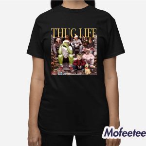 Thug Life Grishworl Home Alone ELF Grnch Christmas Shirt 3