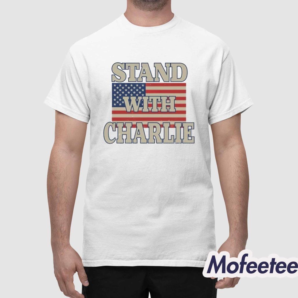 Stand with Charlie Kirk American Flag Shirt 1
