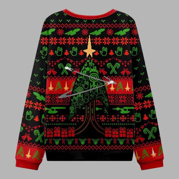 Starship Universe Black Ugly Christmas Sweater