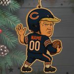 Trump Chicago Bears Ornament
