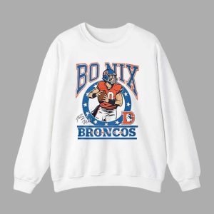 Bo Nix Denver Broncos Player Signature Shirt 3