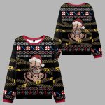 Umbrella Corporation Black Ugly Christmas Sweater