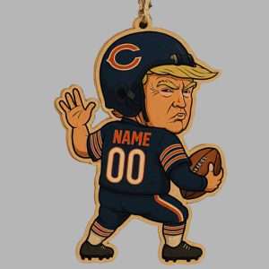 Trump Chicago Bears Ornament 3