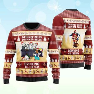 Drinker Bells Captain Morgan Ugly Christmas Sweater 2