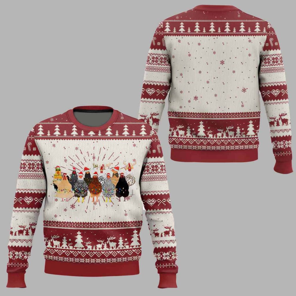 Xmas Farm Animals Ugly Christmas Sweater 1