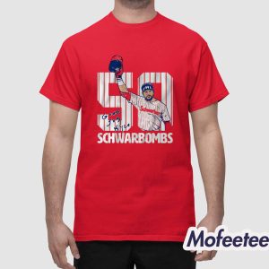 Kyle Schwarber 50 Schwarbombs Shirt 1