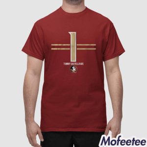 FSU Football Tommy Castellanos 1 Stripe Shirt 1