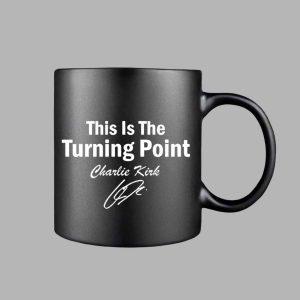 This Is Our Turning Point Charlie Kirk Signature Mug 1