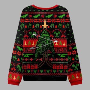 Starship Universe Black Ugly Christmas Sweater 3