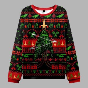 Starship Universe Black Ugly Christmas Sweater 2