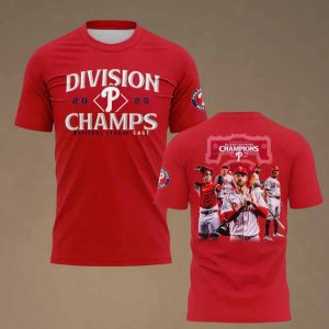 Phillies Team 2025 NL East Champions 2 Sided Shirt 2