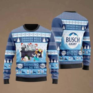 Drinker Bells Busch Light Ugly Christmas Sweater 2