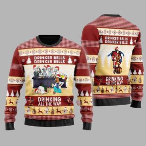 Drinker Bells Captain Morgan Ugly Christmas Sweater 1