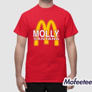 Molly Santana V2 Yellow On Red Shirt 1