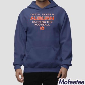 Death Taxes Auburn Running The Football Shirt 1 Death Taxes Auburn Running The Football Shirt 2