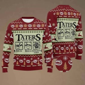 Taters Potatoes Ugly Christmas Sweater 2