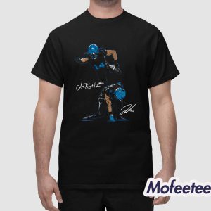 Amon ra St Brown And Jahmyr Gibbs Superheroes Shirt 1