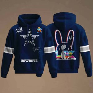 Cowboys Bad Bunny Bowl LX 2025 2026 Hoodie 1 Cowboys Bad Bunny Bowl LX 2025 2026 Hoodie 2