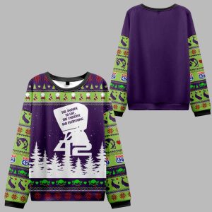 The Answer To Life The Universe And Everything Ugly Christmas Sweater