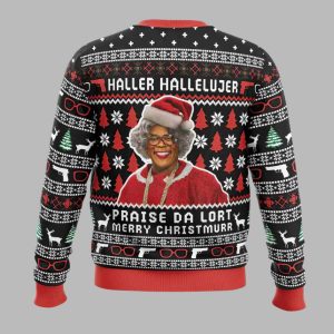 Haller Hallelujer Praise Da Lort Merry Christmas Ugly Sweater 2 Haller Hallelujer Praise Da Lort Merry Christmas Ugly Sweater 3
